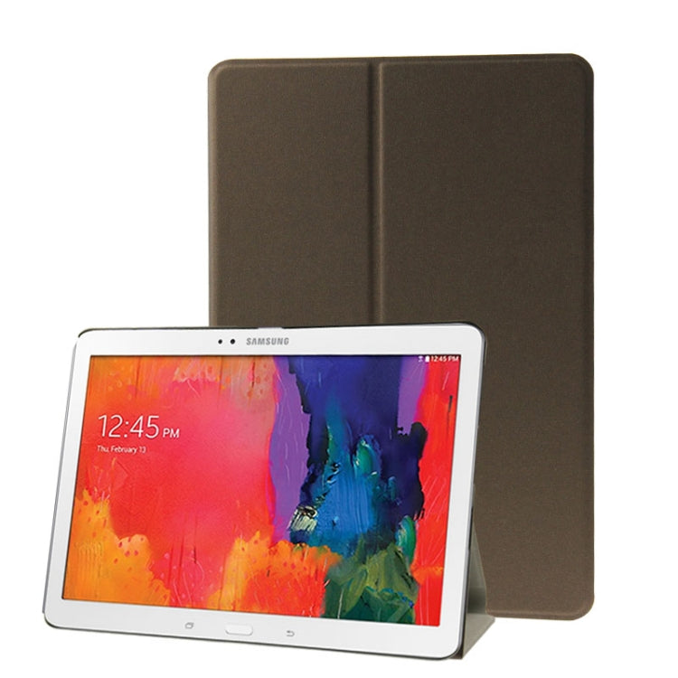 For Galaxy Tab Pro 10.1 / SM-T520 Sand Texture Flip Leather Case with Holder