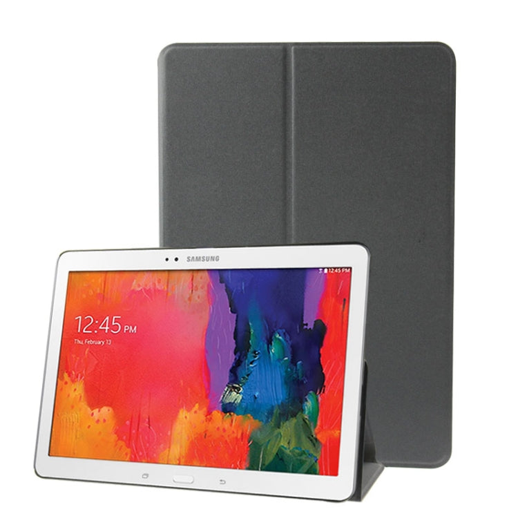 For Galaxy Tab Pro 10.1 / SM-T520 Sand Texture Flip Leather Case with Holder