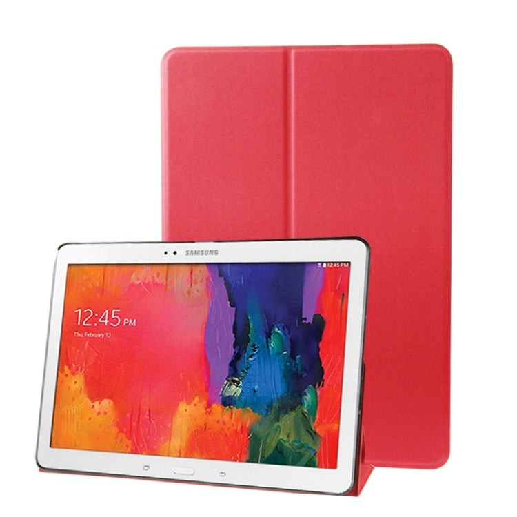 For Galaxy Tab Pro 10.1 / SM-T520 Sand Texture Flip Leather Case with Holder