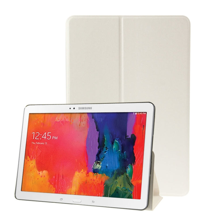 For Galaxy Tab Pro 10.1 / SM-T520 Sand Texture Flip Leather Case with Holder