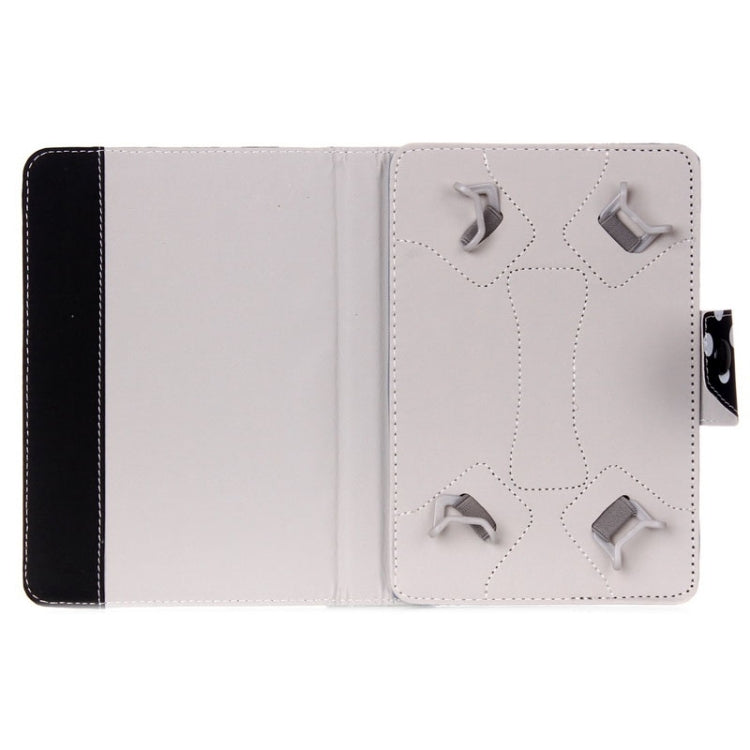 Universal Dot Pattern Horizontal Flip Leather Case with Holder for 7 inch Tablet PC