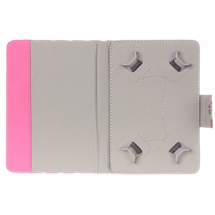 Universal Dot Pattern Horizontal Flip Leather Case with Holder for 7 inch Tablet PC