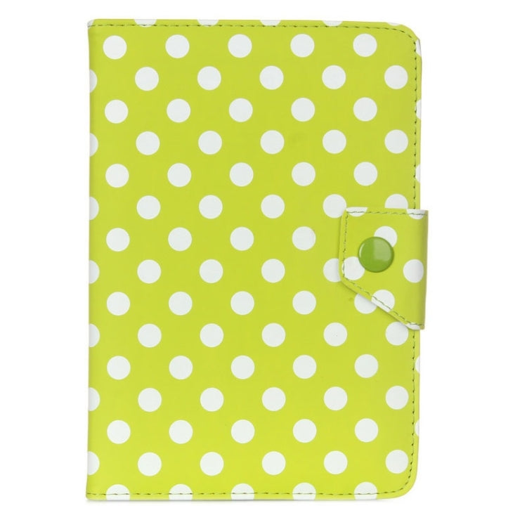 Universal Dot Pattern Horizontal Flip Leather Case with Holder for 7 inch Tablet PC