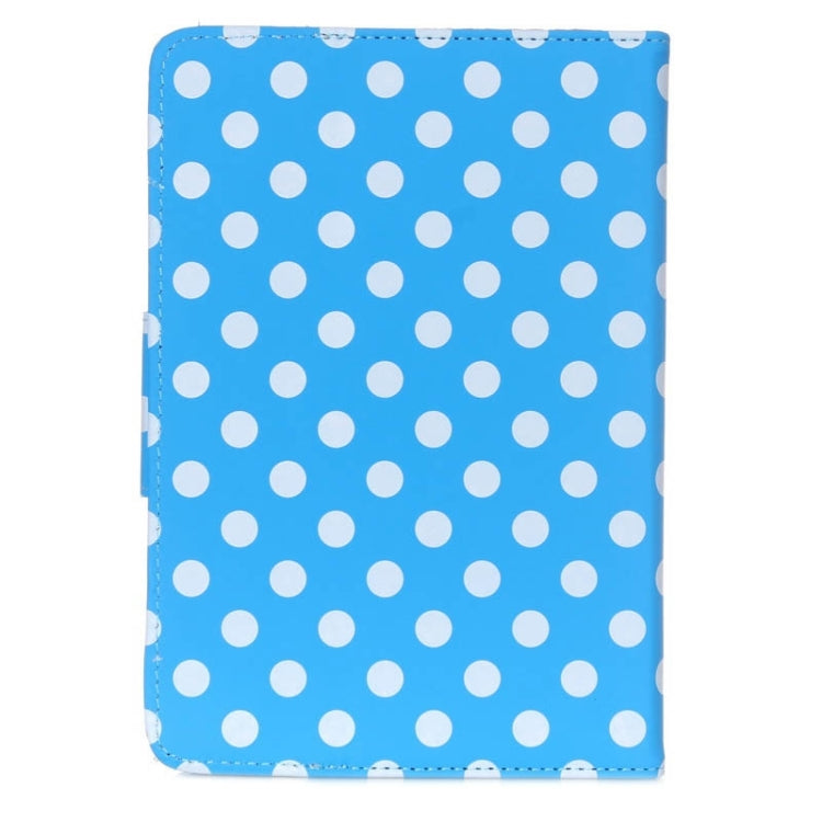 Universal Dot Pattern Horizontal Flip Leather Case with Holder for 7 inch Tablet PC