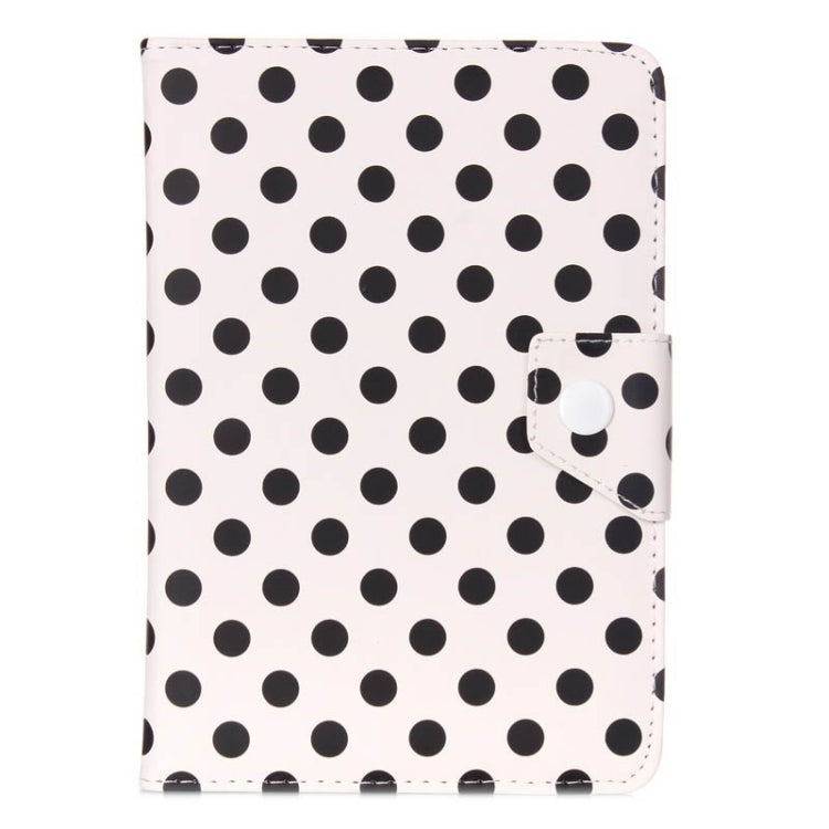 Universal Dot Pattern Horizontal Flip Leather Case with Holder for 7 inch Tablet PC