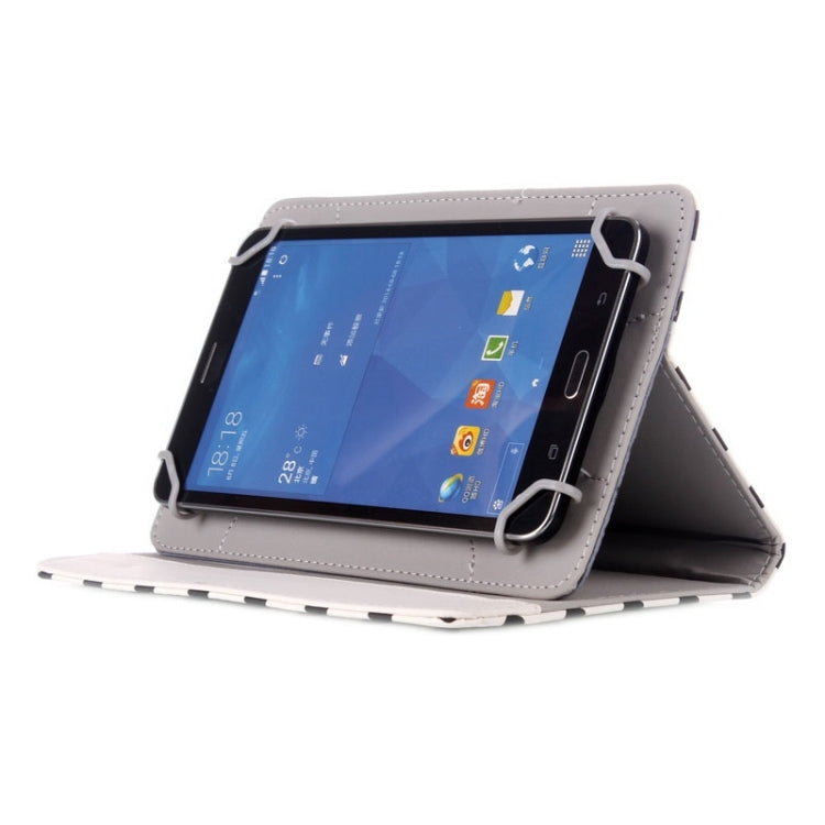 Universal Dot Pattern Horizontal Flip Leather Case with Holder for 7 inch Tablet PC