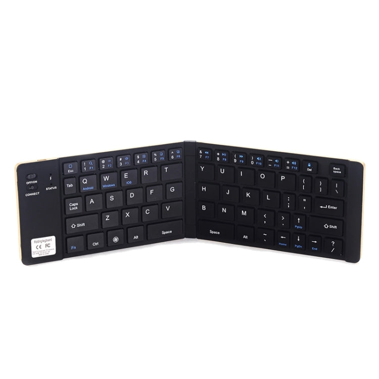 Universal 2-fold Bluetooth Keyboard, Compatible with iOS Android Windows System
