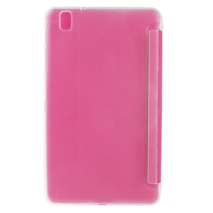 3-folding Toothpick Texture Leather Case with Holder for Galaxy Tab Pro 8.4 / T320