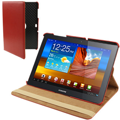 360 Degree Rotatable Leather Case with Holder for Galaxy Tab 10.1 /