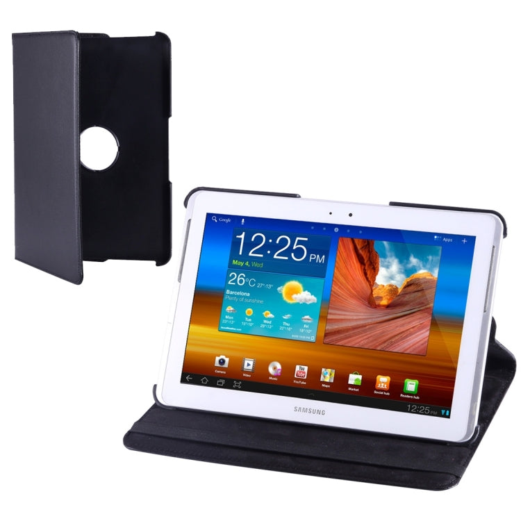 360 Degree Rotatable Leather Case with Holder for Galaxy Tab 10.1 /