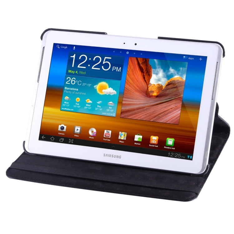360 Degree Rotatable Leather Case with Holder for Galaxy Tab 10.1 /