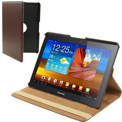 360 Degree Rotatable Leather Case with Holder for Galaxy Tab 10.1 /