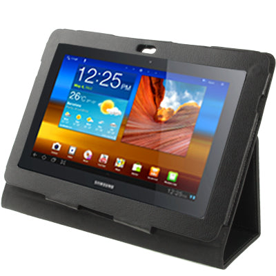 Photo Frame Leather Case For Galaxy Tab 10.1 / P7500 / P7510 / P5100(Black)