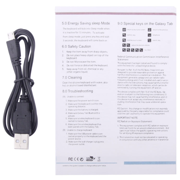 High Density Waterproof Material Slim Lined Protective Leather Case with Detachable Bluetooth Hard Key Keyboard for Galaxy Note 8.0 / N5100 / iPad mini / mini 2 Retina(Magenta)