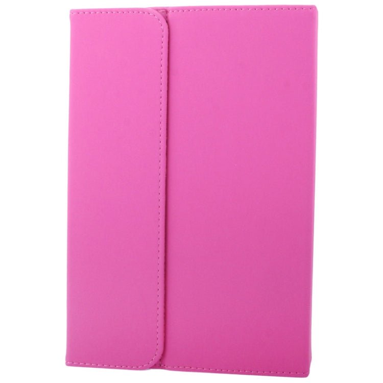 High Density Waterproof Material Slim Lined Protective Leather Case with Detachable Bluetooth Hard Key Keyboard for Galaxy Note 8.0 / N5100 / iPad mini / mini 2 Retina(Magenta)
