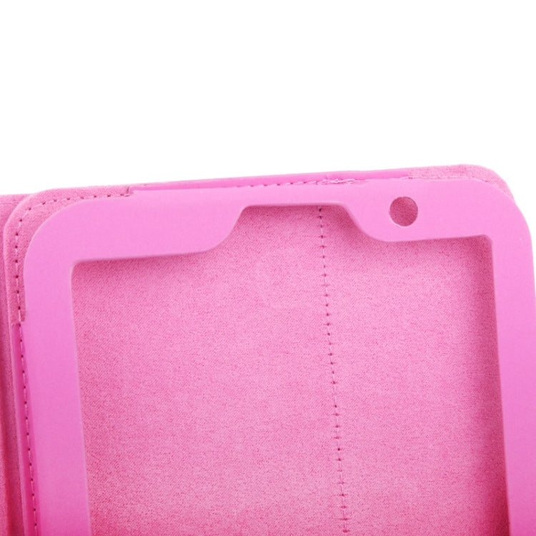 High Density Waterproof Material Slim Lined Protective Leather Case with Detachable Bluetooth Hard Key Keyboard for Galaxy Note 8.0 / N5100 / iPad mini / mini 2 Retina(Magenta)