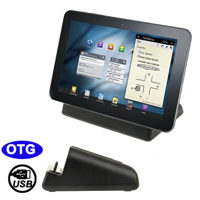 Desktop Charging Cradle 30pin Dock with Micro USB Sync Data Function for Galaxy Tablet PC (P1000 / P1010 / P7500 / P7510 / P7300 / P7100)(Black)