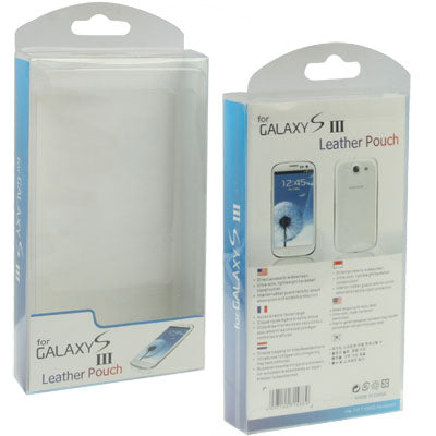 Blister Packing for Galaxy SIII / i9300 Leather Pouch Case