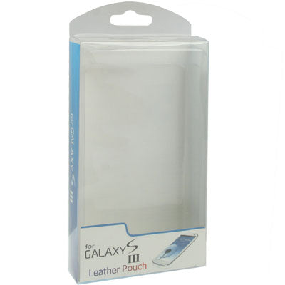 Blister Packing for Galaxy SIII / i9300 Leather Pouch Case