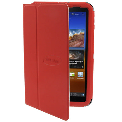 Leather Case with Holder for Galaxy Tab P6200 , Original Version(Red)
