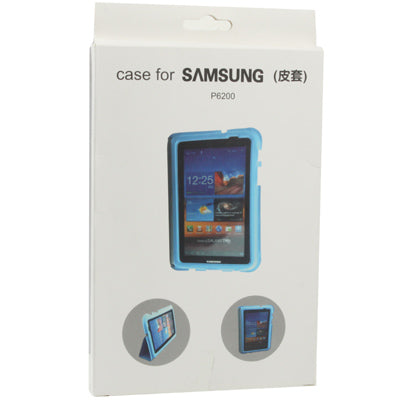 Leather Case with Holder for Galaxy Tab P6200 , Original Version(Red)
