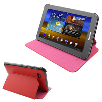 Leather Case with Holder for Galaxy Tab 7.0 Plus / P6200(Red)