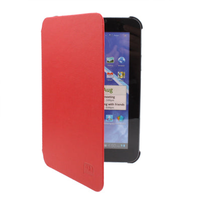 Leather Case with Holder for Galaxy Tab 7.0 Plus / P6200(Red)