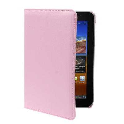 360 Degree Rotation Leather Case with Holder for Galaxy Tab 7.7 / P6800