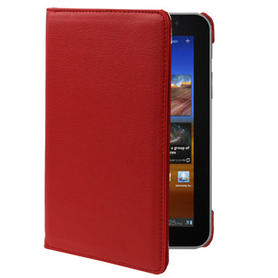 360 Degree Rotation Leather Case with Holder for Galaxy Tab 7.7 / P6800