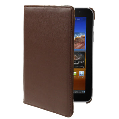 360 Degree Rotation Leather Case with Holder for Galaxy Tab 7.7 / P6800