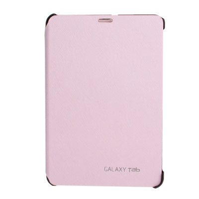 Cross Texture Leather Case with Holder for Galaxy Tab 7.7 / P6800(Pink)