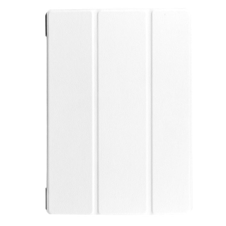 Custer Texture Horizontal Flip Solid Color Leather Case with Three-folding Holder for Lenovo TAB 2 A10-30 X30F, 10.1 inch