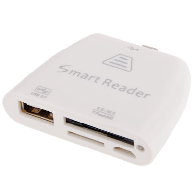 Micro USB Card Reader for Smartphone and Table, Support MS / M2 / SD (HC) / TF Memory Card