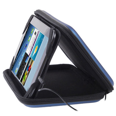 Melody Multi-function Portable Stereo Speaker / Shock-proof Bag, Suitable for Galaxy Table 7.0 / 7.7 inch / P6200 / P6800 / P3100 / P1000, and other 7.0 inch Tablet PC(Blue)