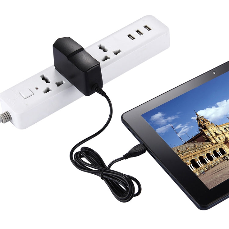 Micro USB Charger for Tablet PC / Mobile Phone, Output: DC 5V / 2A ,EU Plug