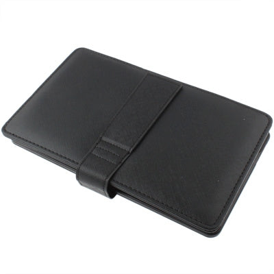 9.7 inch Universal Tablet PC Leather Tablet Case with USB Plastic Keyboard(Black)