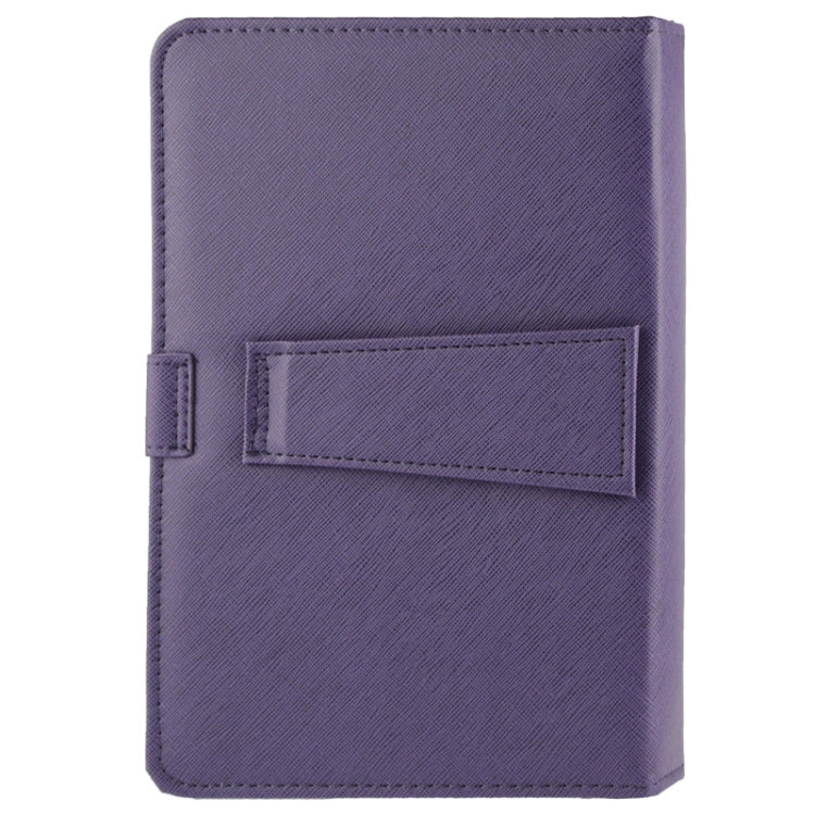 Universal Adjustable Cross Texture Leather Tablet Case with USB 2.0 Hard Key Keyboard, Suitable for 9.0 inch Tablet PC (Such as S-WMC-0285, S-WMC-0280, S-WMC-0265, S-WMC-0929, S-WMC-0948 etc.),