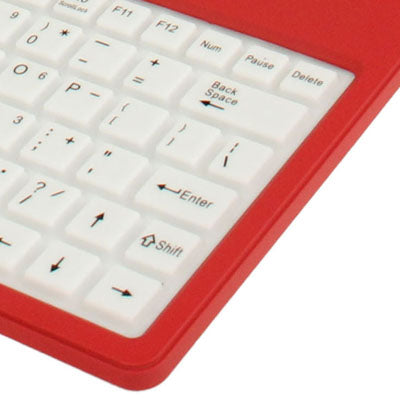 Universal Dot Pattern 3M Sticker Leather Tablet Case with USB 2.0 Silicone Keyboard, Suitable for 4.3~7.9 inch Tablet PC (Such as S-WMC-1645, S-WMC-1630, S-WMC-1622, S-WMC-1616, S-WMC-1606 etc.), Red(Red)