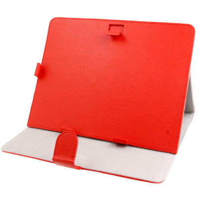 Lichi Texture Leather Case for 9.7 inch Tablet PC (Using in S-WMC-0234S), Red(Red)