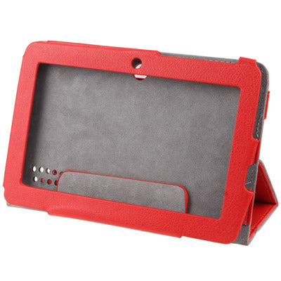 Litchi Texture Leather Case with Holder for Q8 7 inch Tablet PC