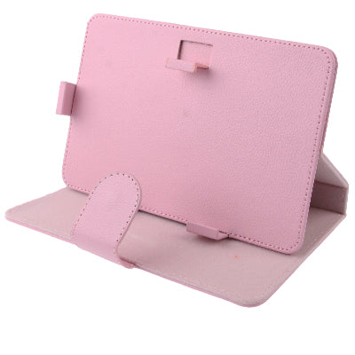 Universal Litchi Texture Leather Case with Holder for 7.0 inch Tablet PC