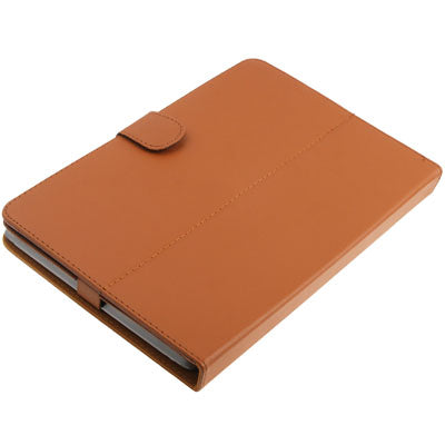HSD-PT905 360 Degree Rotation Litchi Texture Leather Case with Magic Tape Holder for 9.7 inch Tablet PC(Brown)