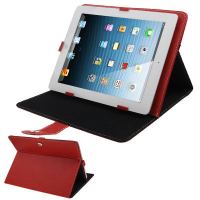 HSD-PT912 Litchi Texture Leather Case with Magic Tape Holder for 9.7 inch Tablet PC