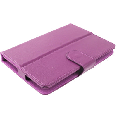 Detachable Litchi Texture Leather Case with Magic Tape & Holder for 9 inch Tablet PC, Adjustable Size