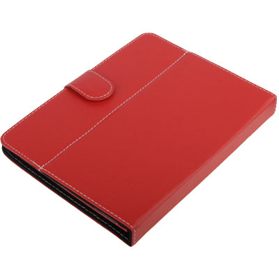 Universal Litchi Texture Button Leather Case with Holder for 8.0 inch Tablet PC(Red)