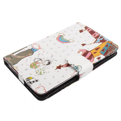 Universal Candy Girl Pattern Leather Case with Holder for 7.0 inch Tablet PC