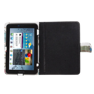 Universal Candy Girl Pattern Leather Case with Holder for 7.0 inch Tablet PC