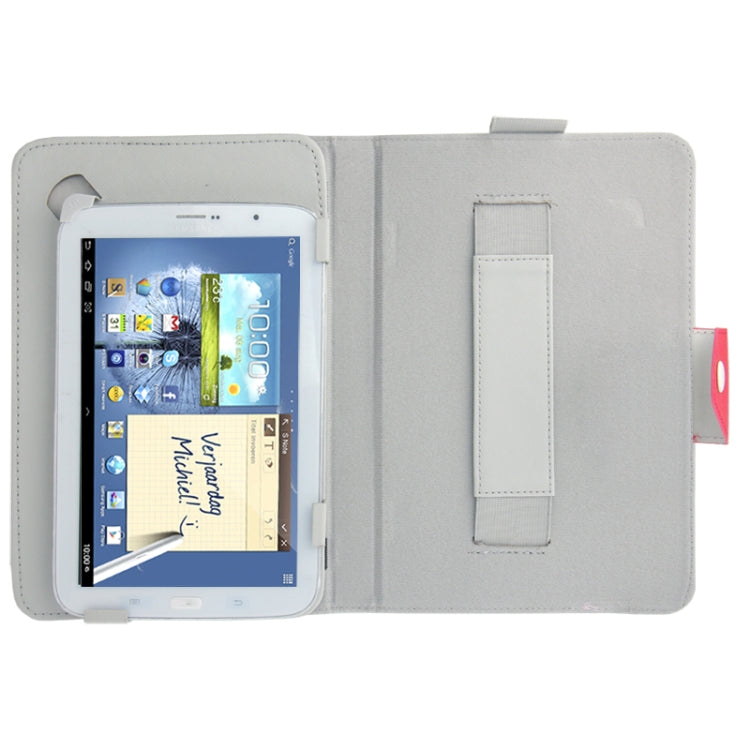 Cross Texture Leather Case with Elastic Hand Strap & Holder for 9 inch Tablet PC (Used for S-WMC-1504, S-WMC-1523, S-WMC-0296W, S-WMC-0956W ,S-WMC-0956B, S-WMC-0929R),