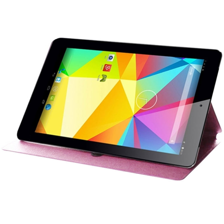 Silk Texture Horizontal Flip Leather Case with Holder for Cube U31GT Talk10