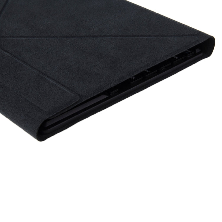 Magnetic Keyboard Matte Texture Leather Tablet Case with Holder for 10.1 inch Windows 7 / 8 / 10 Tablet PC(Black)